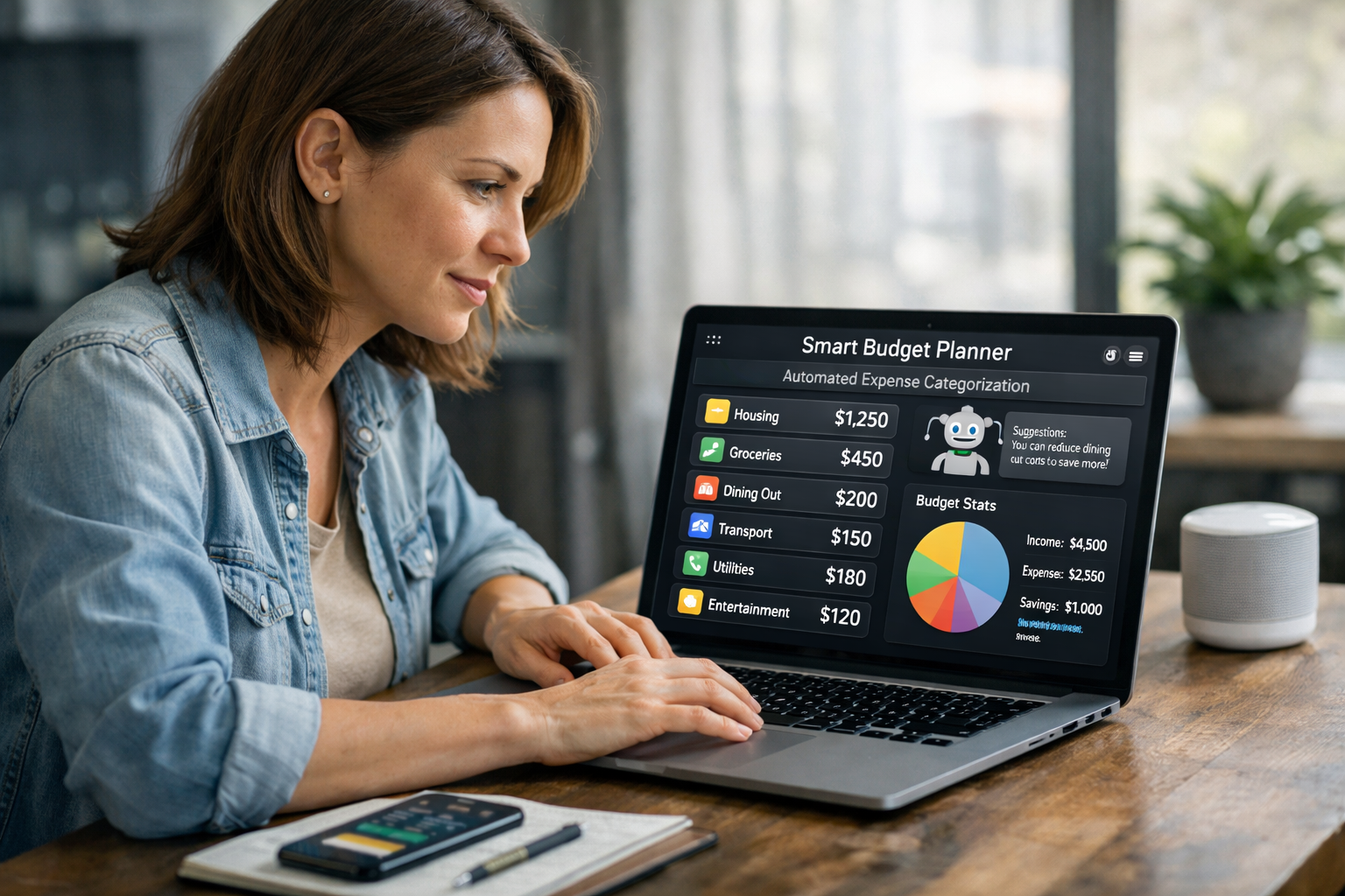 Übersicht verschiedener KI-Assistenten für Budgetplanung auf einem Bildschirm